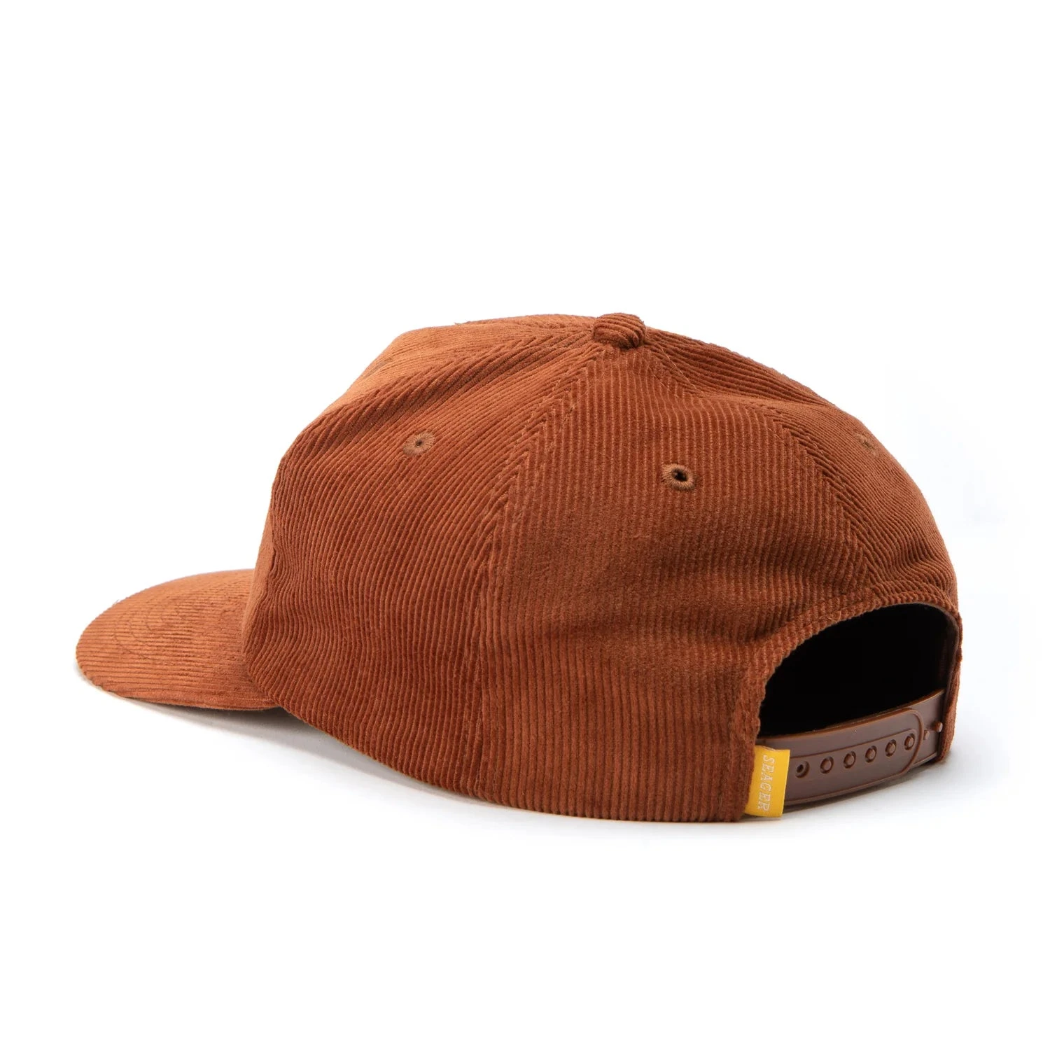 Seager Hat Big Brown Corduroy Snapback - Image 3