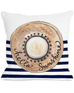 Hello Sunshine Hat Pillow Home