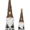 Resin 12.75in Multicolored Christmas Twig Tree Hat Gnome Figurine Set Of 2 Home
