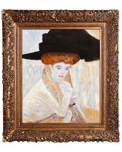 "Black Feather Hat" By Gustav Klimt Home