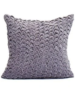 Dark Grey Hat Smocked Design Throw Pillow Home
