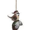 Traditions Santa Hat Bird Ornament Home