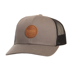 Hansen Hat Box Patch Leather Trucker